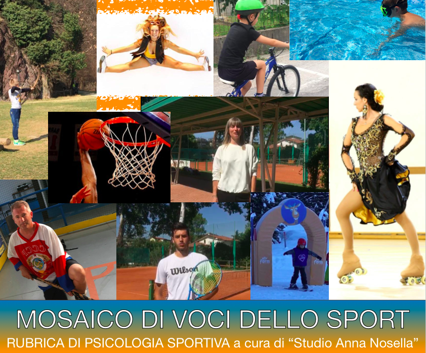 mosaico di voci dello sport