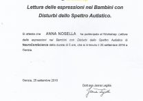 attestato disturbi spettro autistico