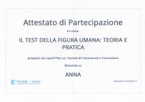 attestato test della figura umana